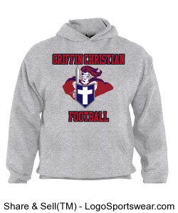 GCHS Football Hooded Sweatshirt Design Zoom